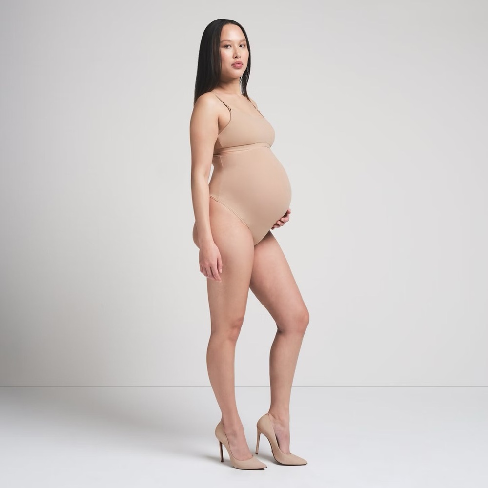 FITS EVERYBODY MATERNITY HIGH-WAISTED THONG | CLAY / XL